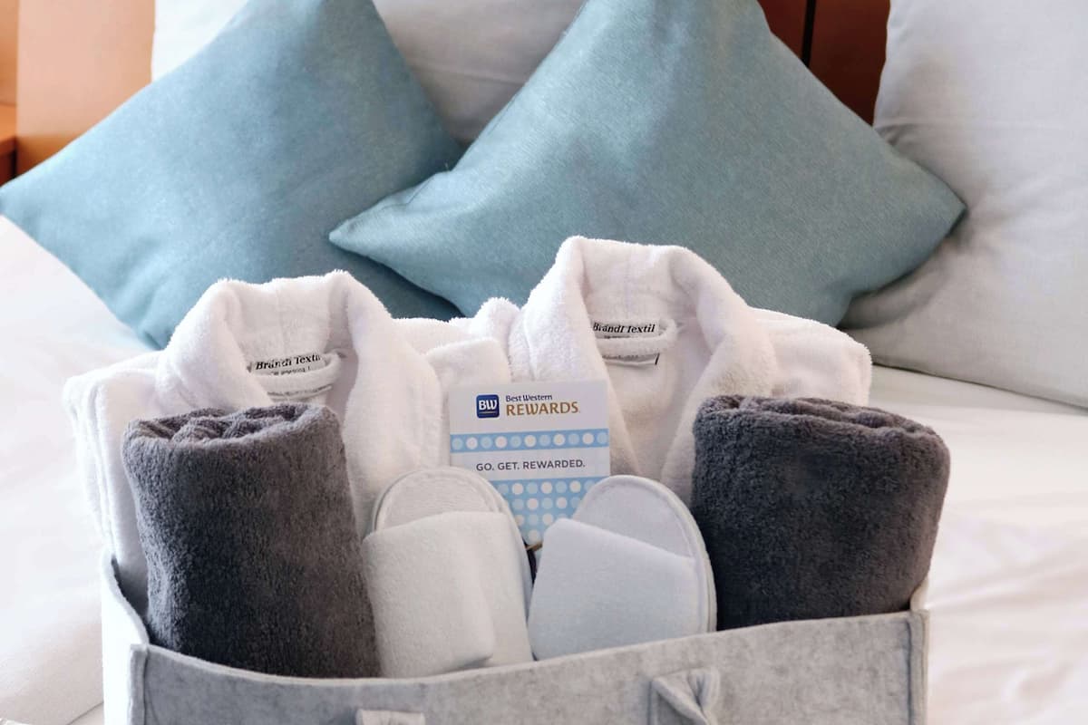 junior suite, 1 double bed | 1 bedroom, hypo-allergenic bedding, in-room safe, blackout curtains