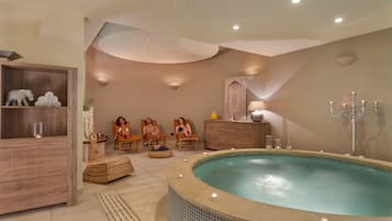 Sauna, hot tub, Turkish bath, body treatments, body scrubs, facials