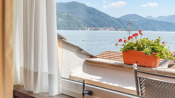 Standard Double or Twin Room, Terrace, Lake View | View from room - Hotel Pironi (Cannobio)