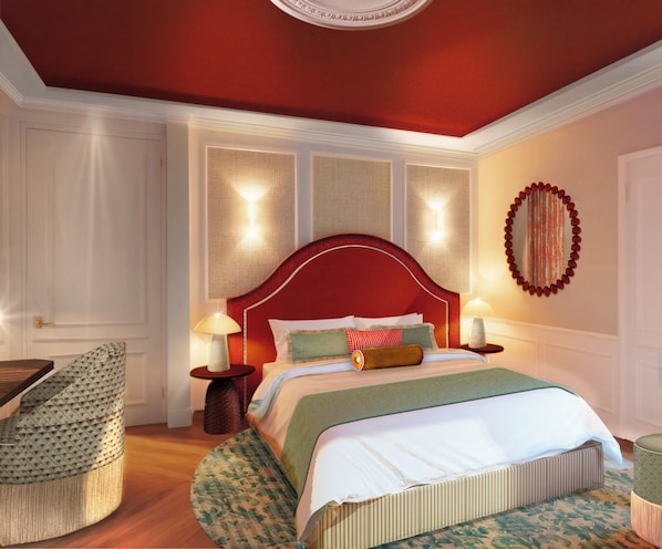 Deluxe-Doppelzimmer | Hochwertige Bettwaren, Minibar, Zimmersafe, Schreibtisch