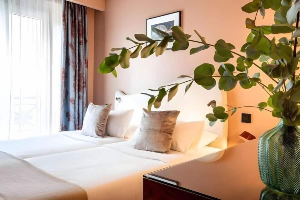 1 bilik tidur, peralatan tempat tidur premium, bar mini