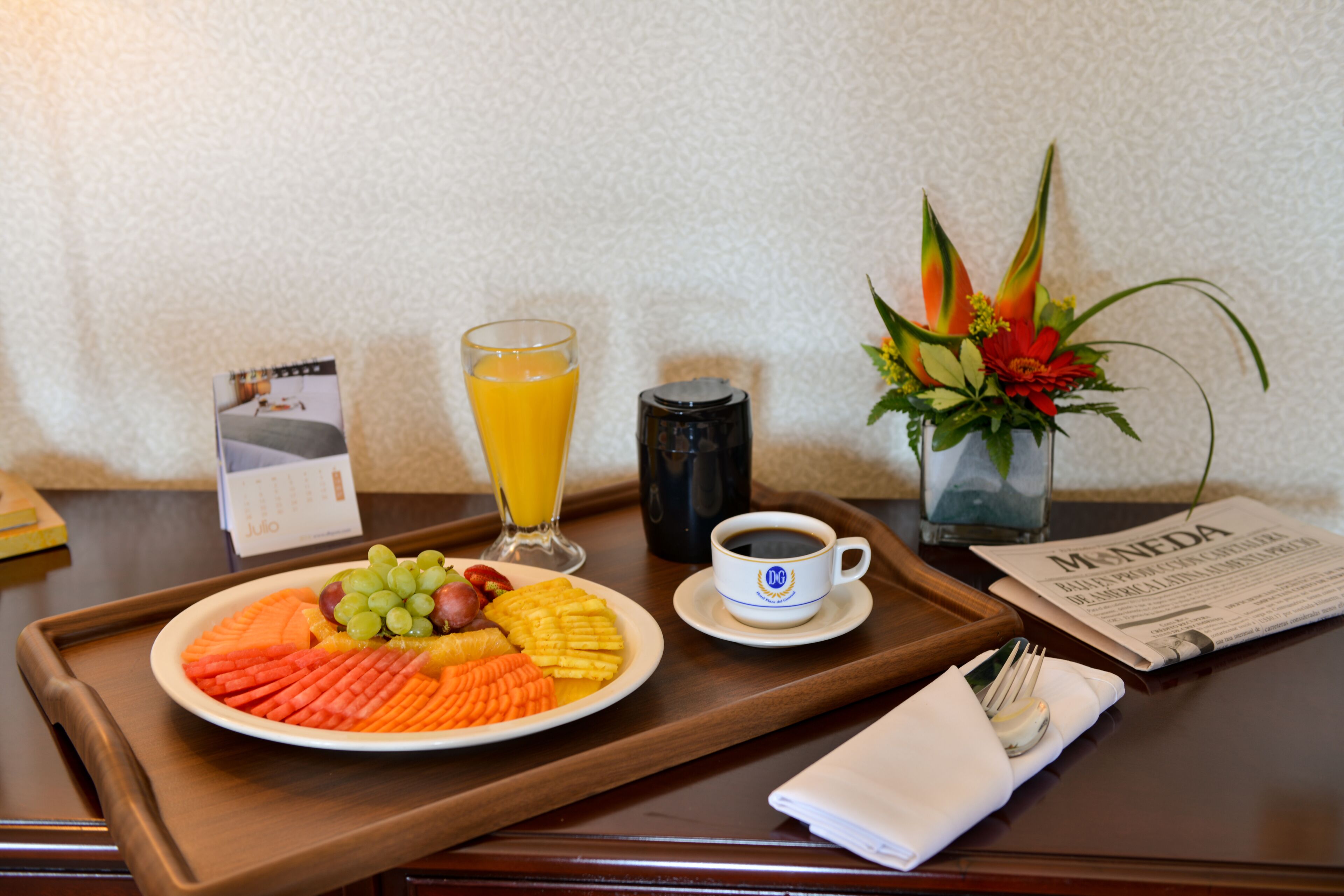 standard double room | in-room safe, desk, laptop workspace, iron/ironing board