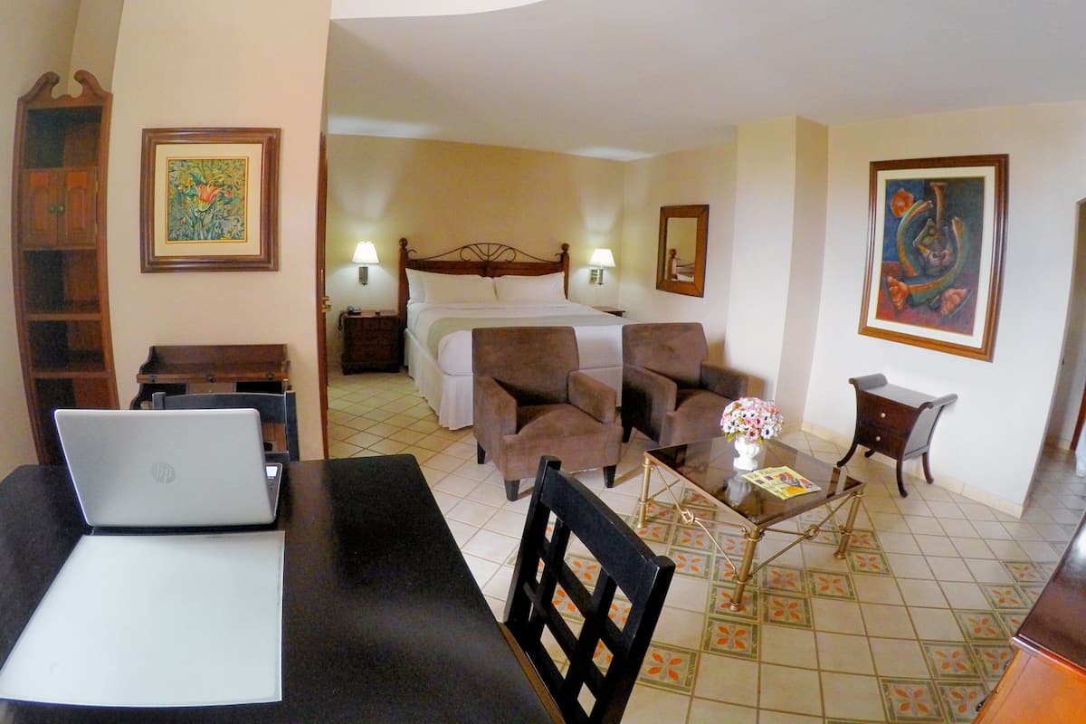 Junior Suite | In-room safe, desk, laptop workspace, iron/ironing board