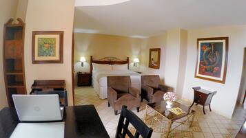 Junior Suite | In-room safe, desk, laptop workspace, iron/ironing board