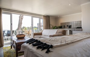 Classic Room, Balcony, Ocean View | Living area | Flat-screen TV