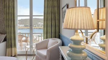Quarto superior, vista para a baía | Roupas de cama de algodão egípcio, roupas de cama premium