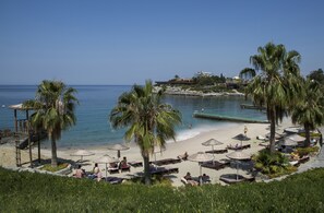 Praia particular, serviço de traslado de/para a praia grátis 