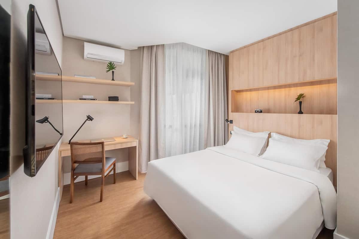 Minibar, in-room safe, desk, blackout curtains