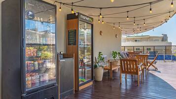 Outdoor pool, open 9:00 AM to 6:00 PM, pool umbrellas, sun loungers