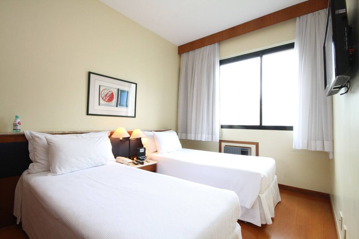 In-room safe, desk, blackout curtains, soundproofing