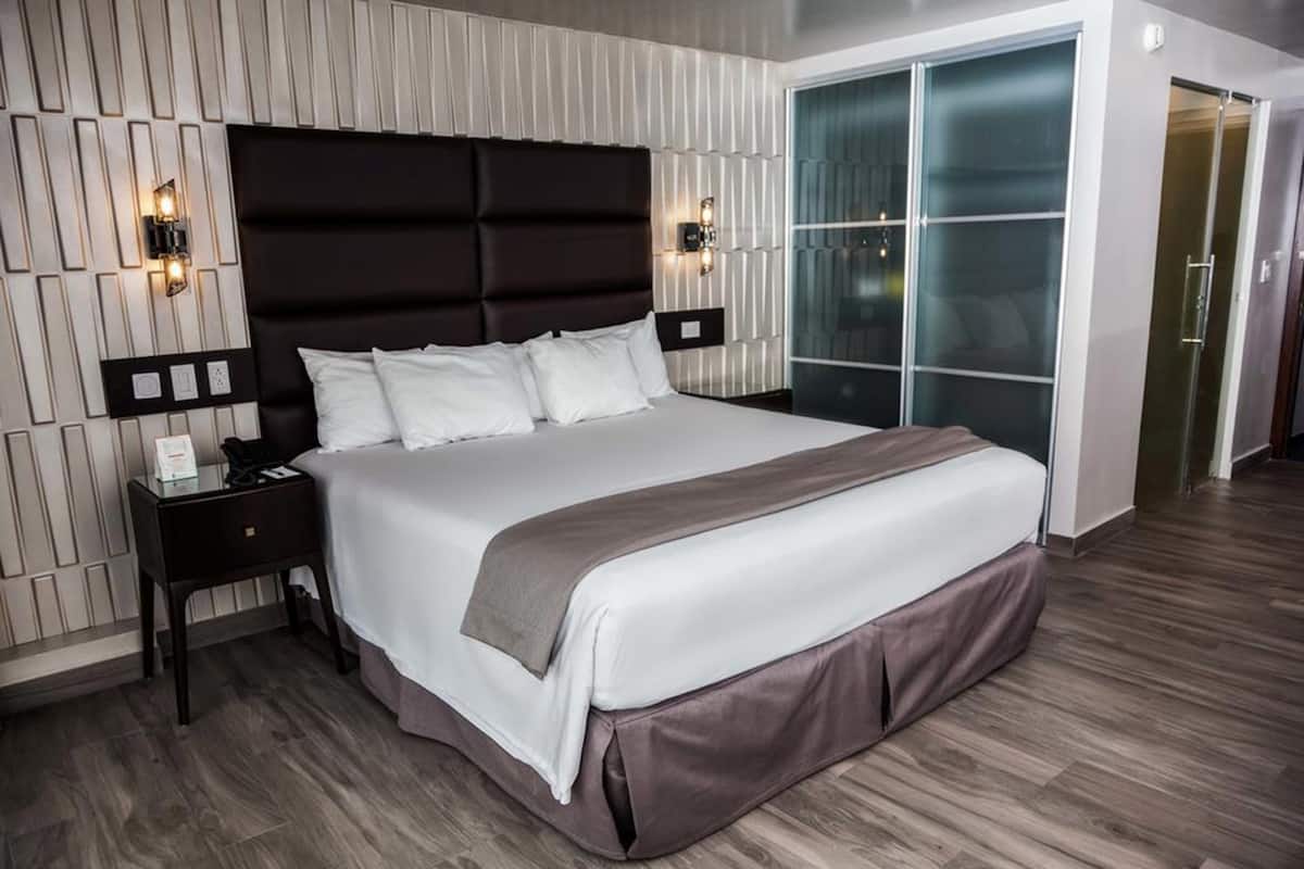 Premium bedding, down comforters, in-room safe, desk