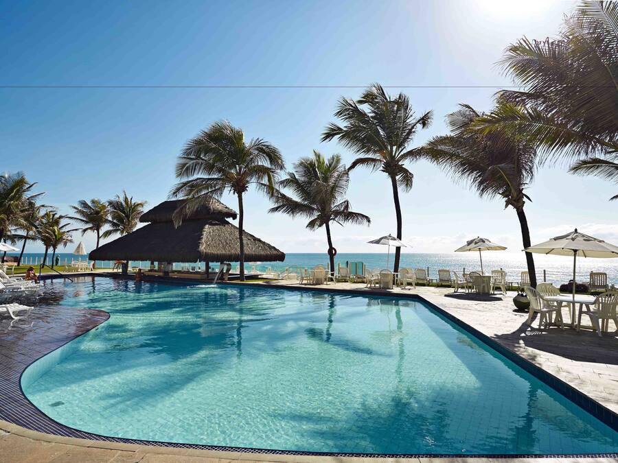 3 outdoor pools, pool umbrellas, pool loungers
