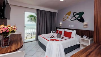 Ropa de cama de alta calidad y minibar
