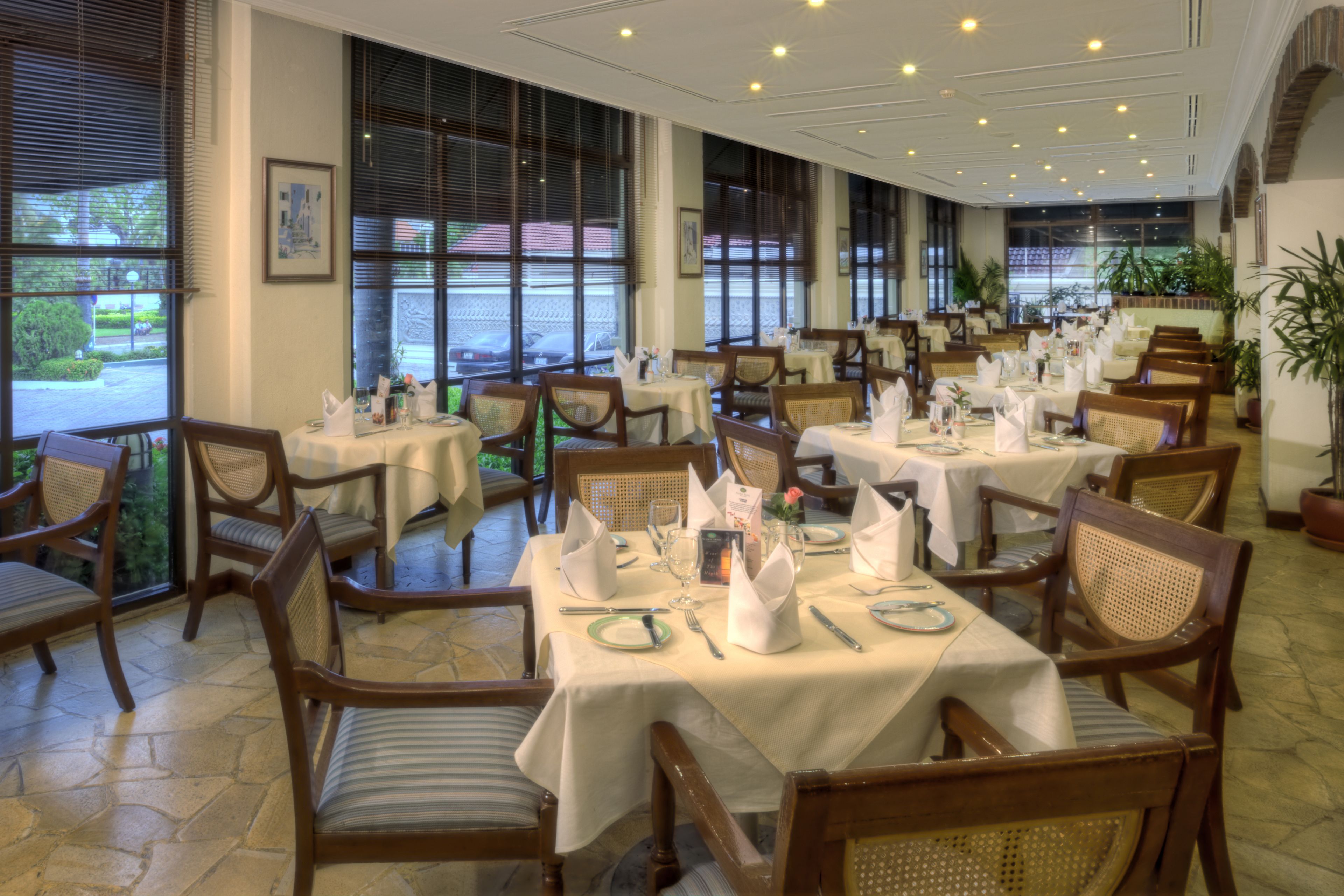 breakfast, lunch, dinner served; international cuisine, garden views