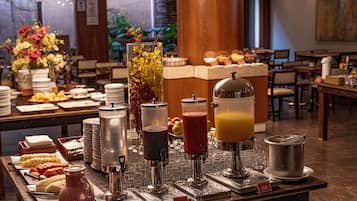 Free daily buffet breakfast