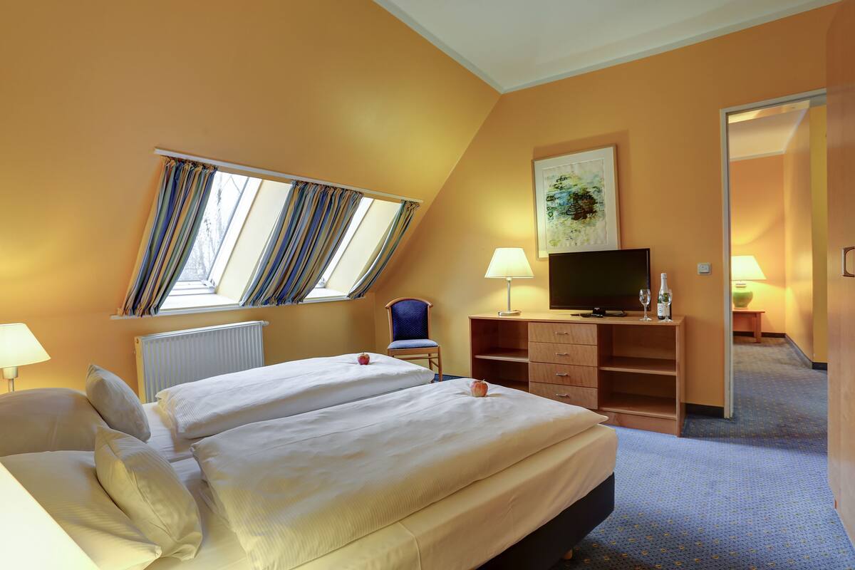 Appartamento Comfort | Biancheria da letto di alta qualità, una cassaforte in camera