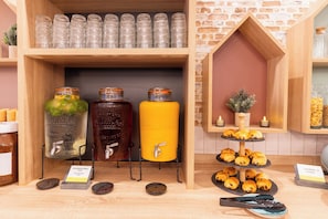 Daily buffet breakfast (EUR 14.50 per person)