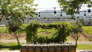 Zona para bodas al aire libre