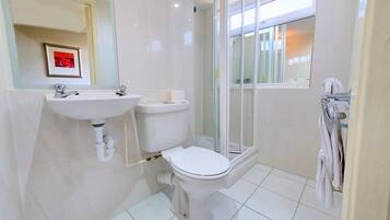 Free toiletries, hair dryer, towels