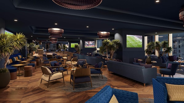 2 bars-salons, bar sur le toit, bar des sportifs