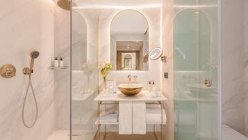 Free toiletries, hair dryer, bathrobes, slippers