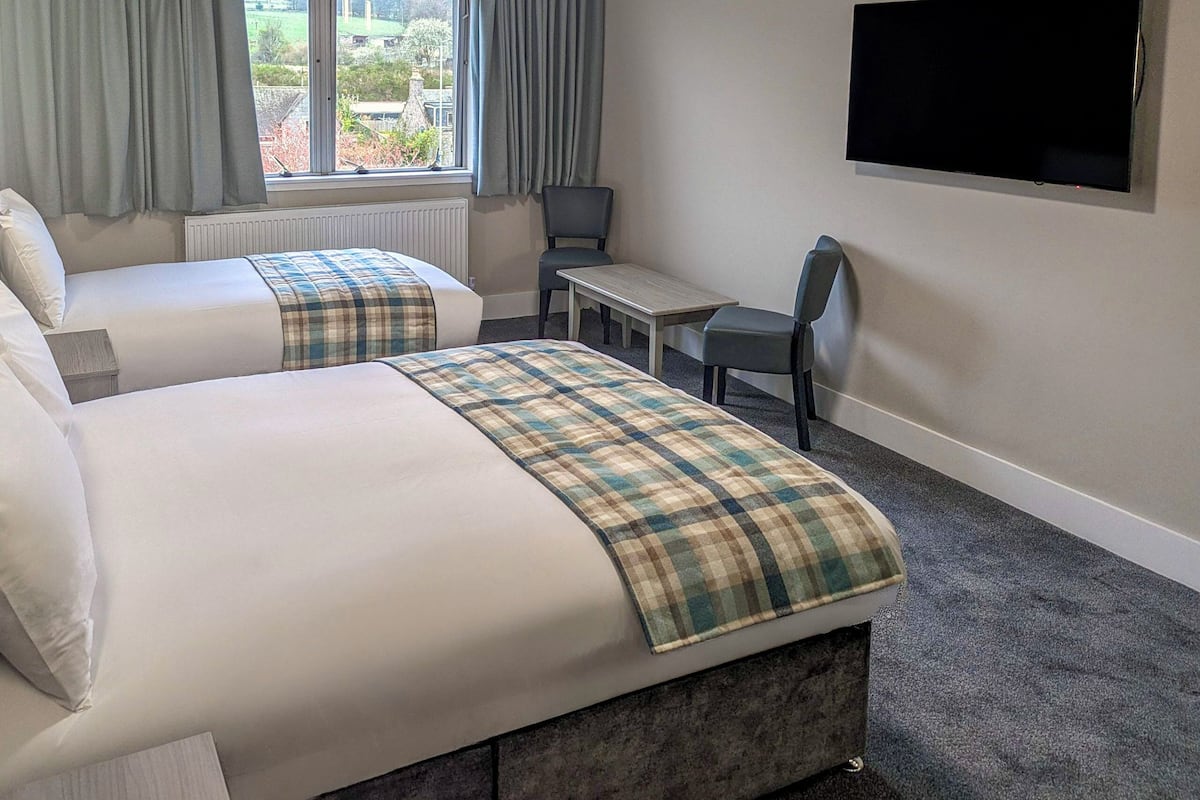 Kahden hengen executive-huone | Työpöytä, silitysrauta/-lauta, ilmainen Wi-Fi, vuodevaatteet