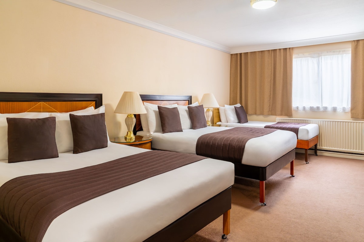 Family Quadruple Room | Desk, iron/ironing board (on request), WiFi (free), alarm clocks