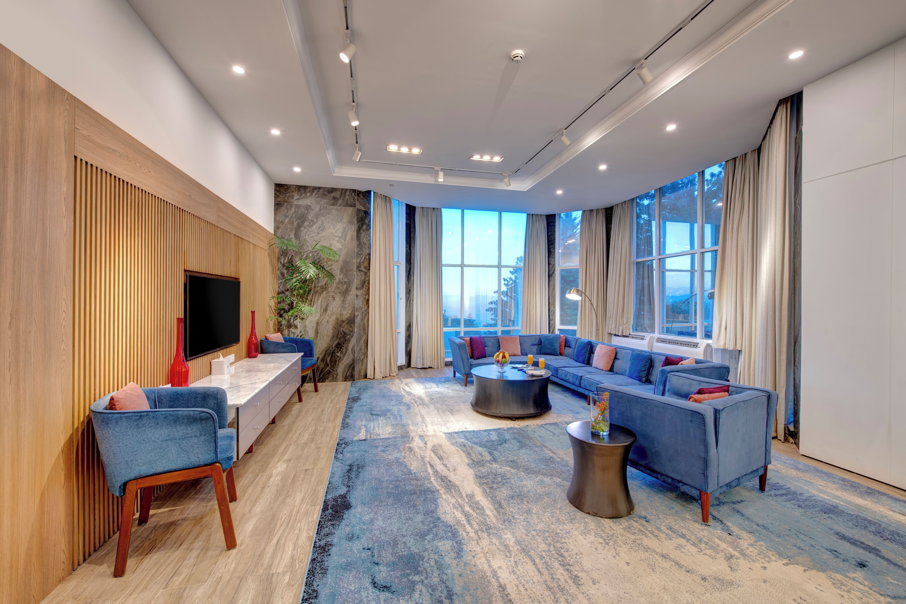 Presidential Suite, 2 Bedrooms, Kitchenette, Mountain View | Living area | Flat-screen TV, table tennis