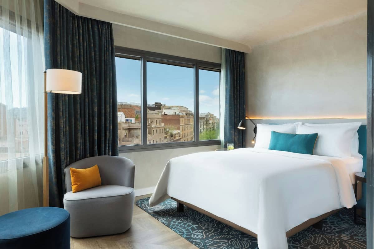 Chambre, 1 très grand lit, en coin (Prestige) | Literie hypoallergénique, lit avec matelas à plateau-coussin