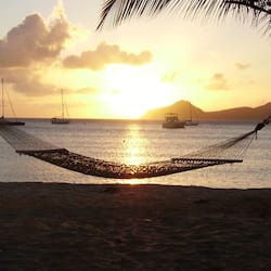 On the beach, sun-loungers, beach towels, beach massages