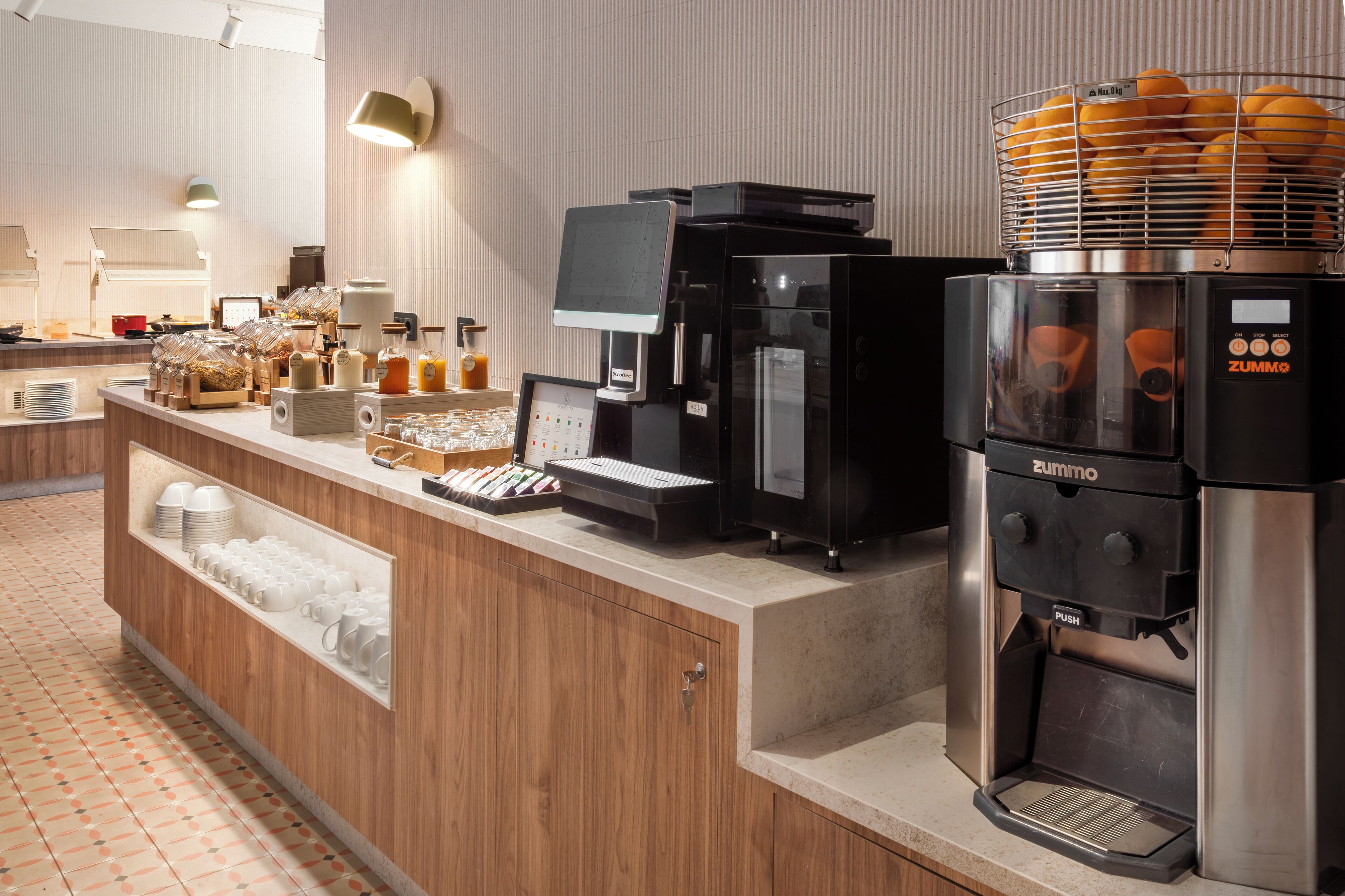 daily buffet breakfast (eur 19 per person)