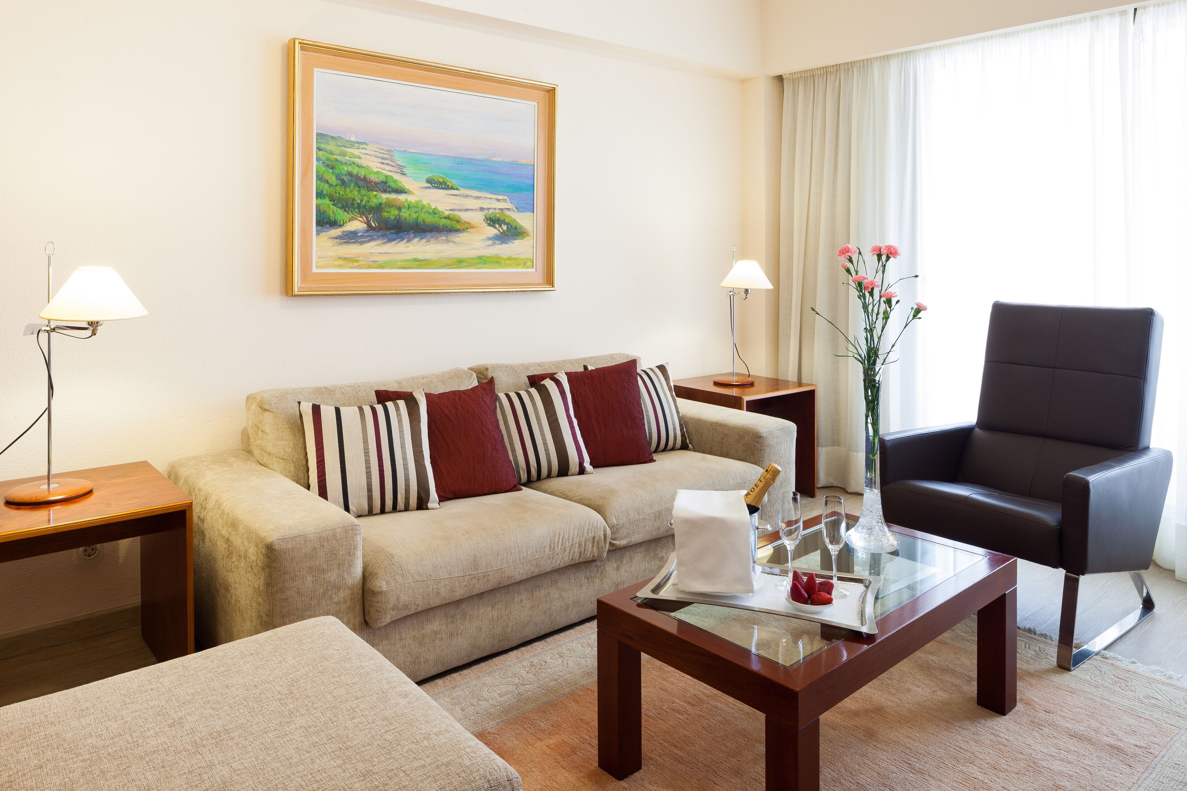 junior suite | living room | 32-inch tv with cable channels