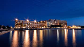 Front of property – evening/night