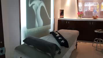 Body treatments, aromatherapy, hot stone massages, sports massages