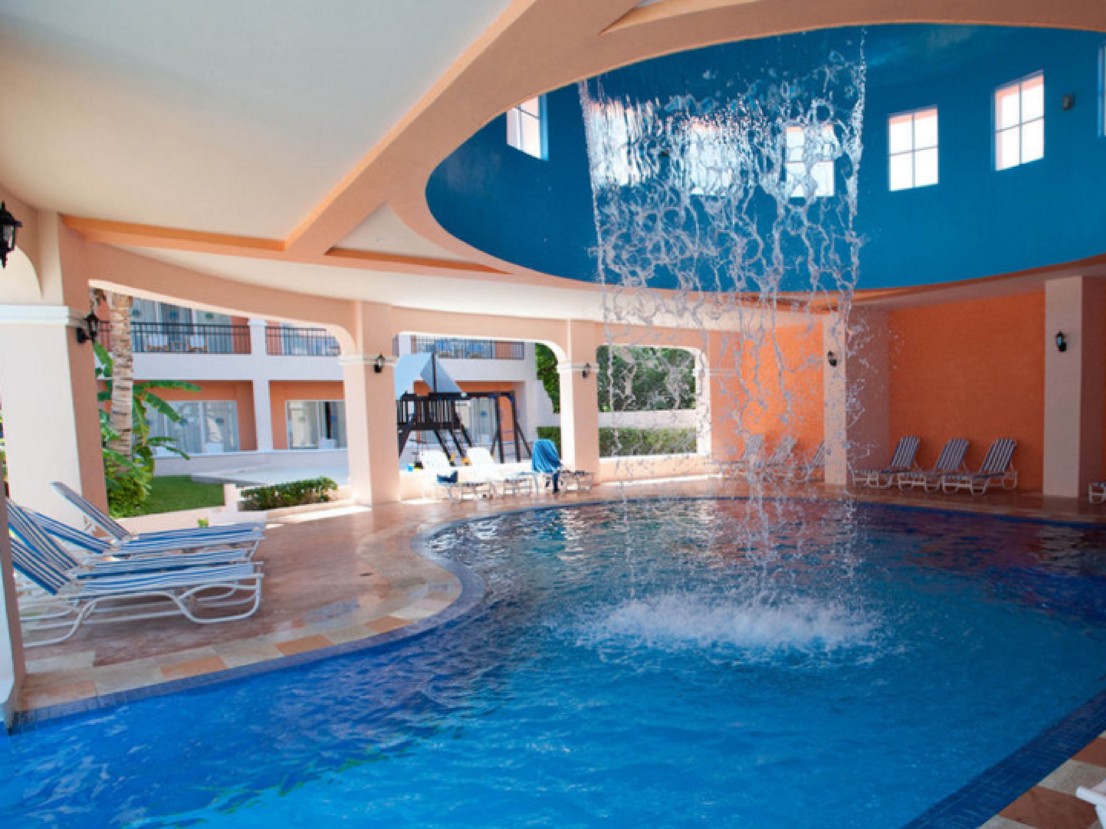 Indoor pool, 5 outdoor pools, open 7:00 AM to 9:00 PM, sun loungers