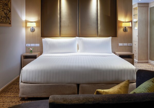 Chambre Deluxe, 1 très grand lit | 1 chambre, draps en coton égyptien, literie de qualité supérieure