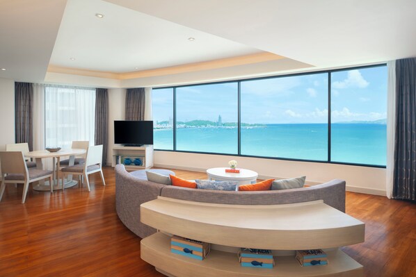 Suite Club, vue océan (Executive) | Coin séjour