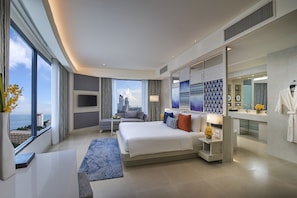 Grand Room, Ocean View (Grand Deluxe) | Premium bedding, down duvets, in-room safe, desk