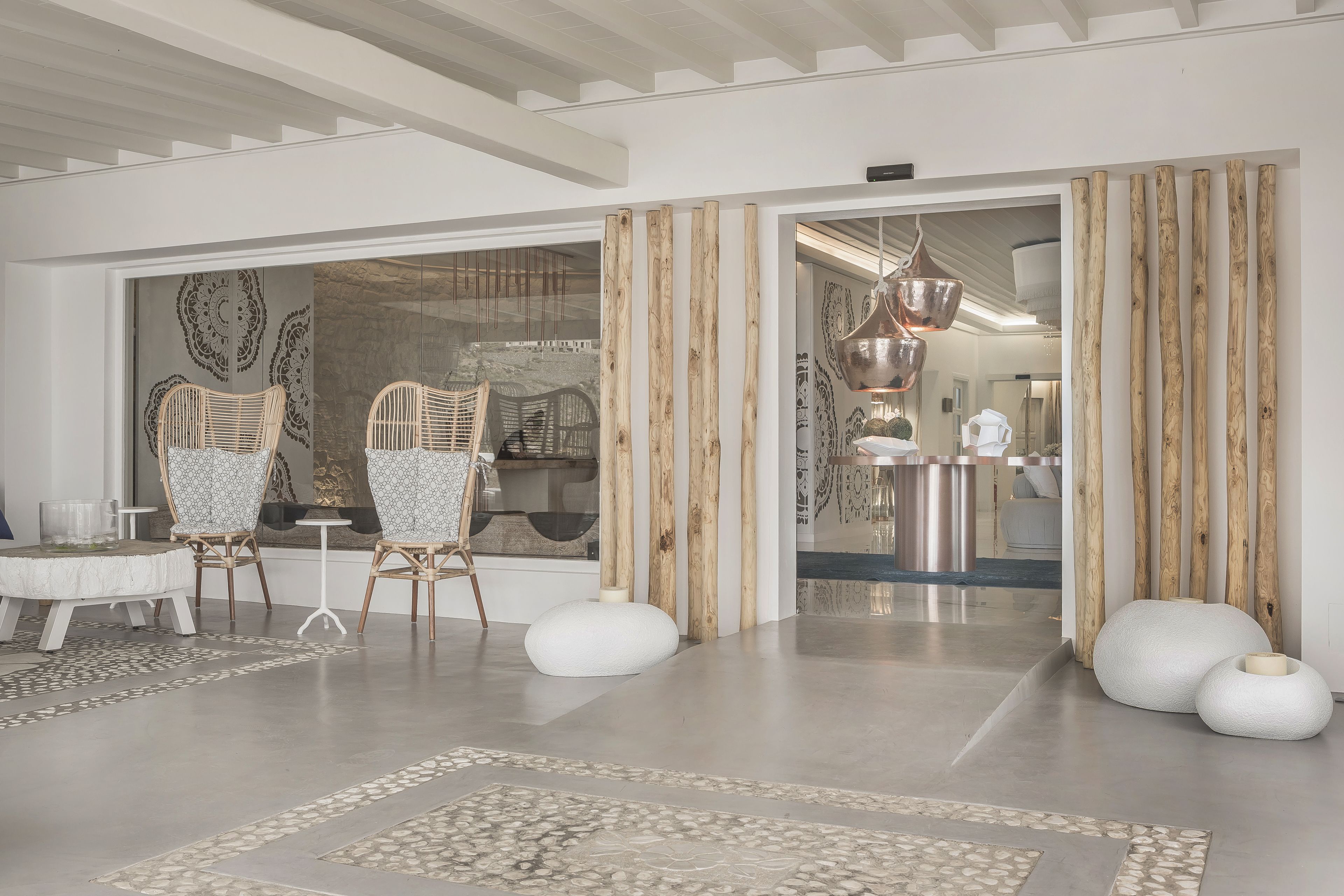 outdoor banquet area