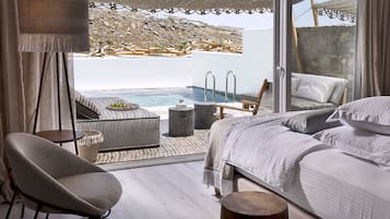 Exclusive-Suite, eigener Pool | Ausblick vom Zimmer