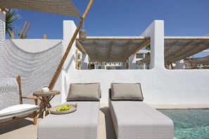 Suite Grand, 2 habitaciones, alberca privada | Terraza o patio
