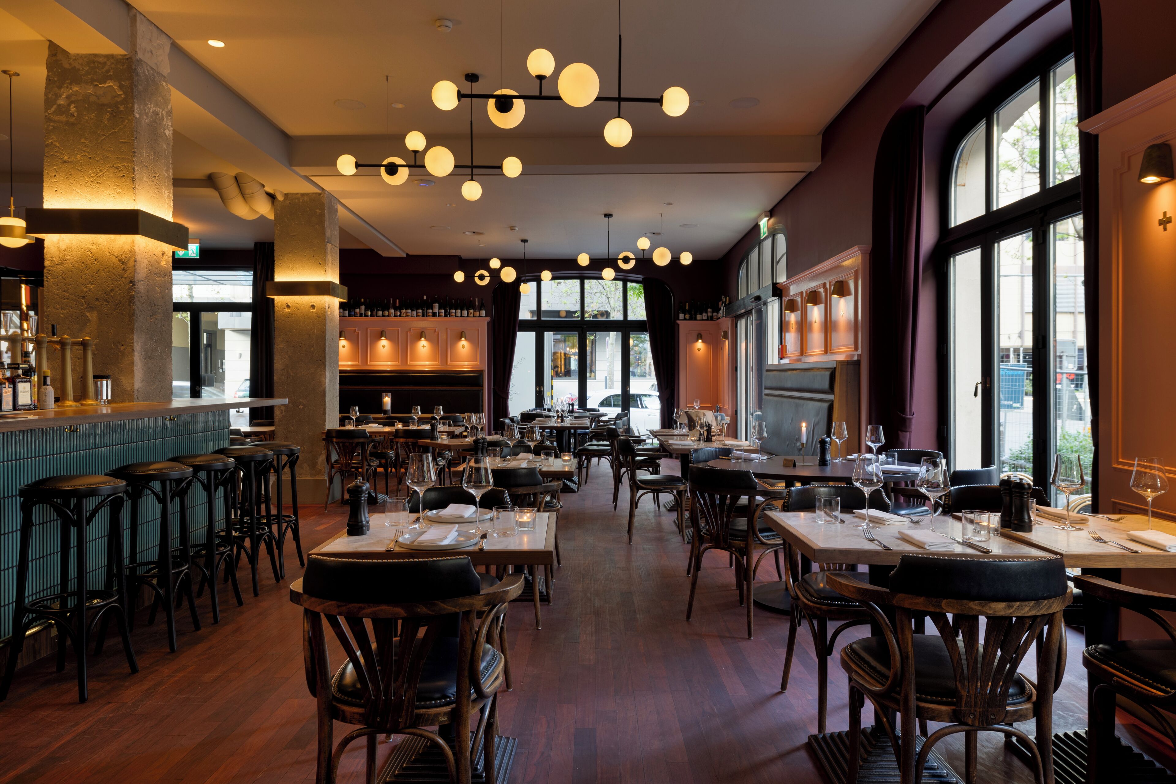 Breakfast, lunch and dinner served