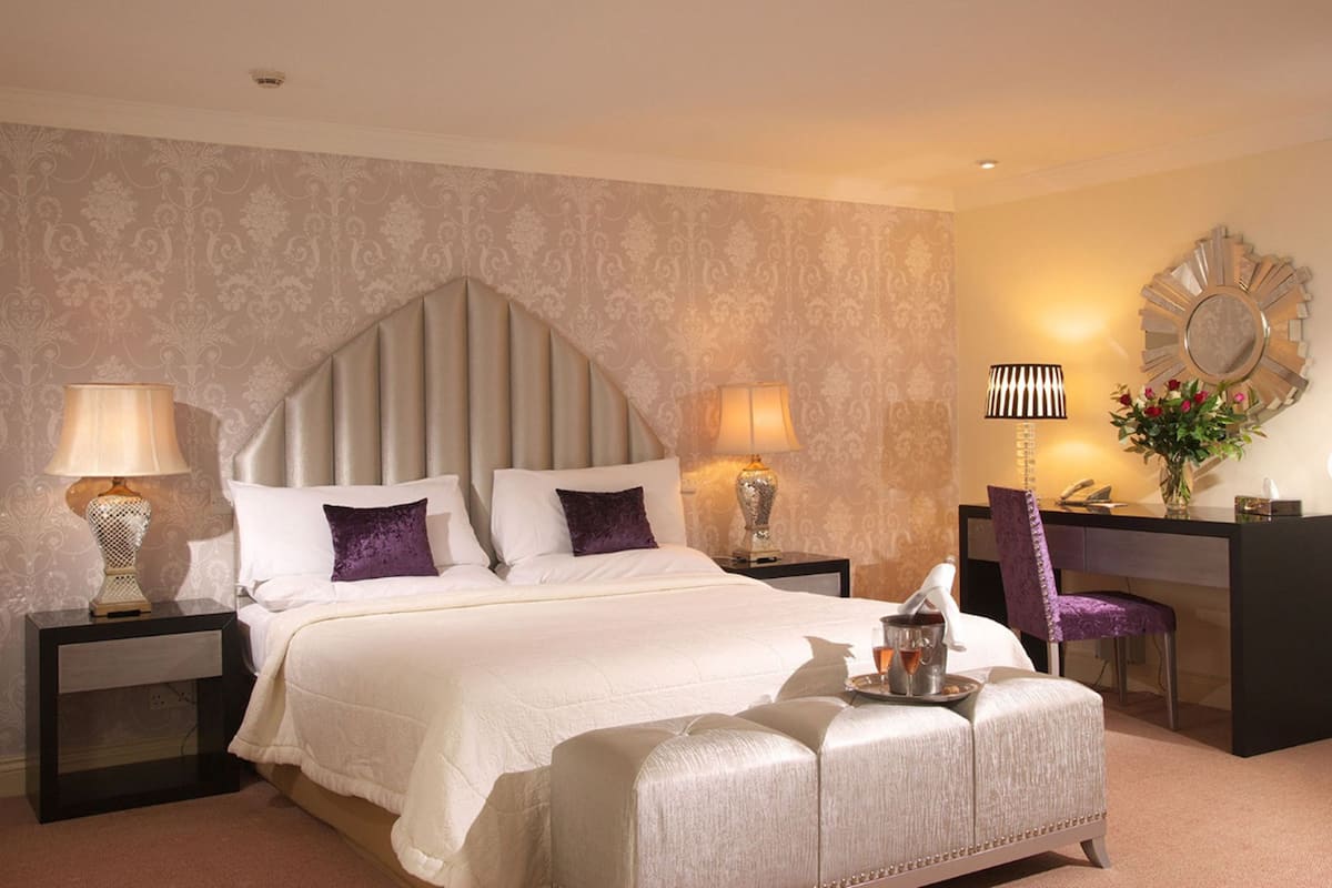 in-room safe, desk, blackout curtains, iron/ironing board