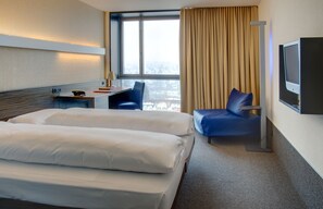 Panoramic-Doppelzimmer | Allergikerbettwaren, Minibar, Zimmersafe, Schreibtisch