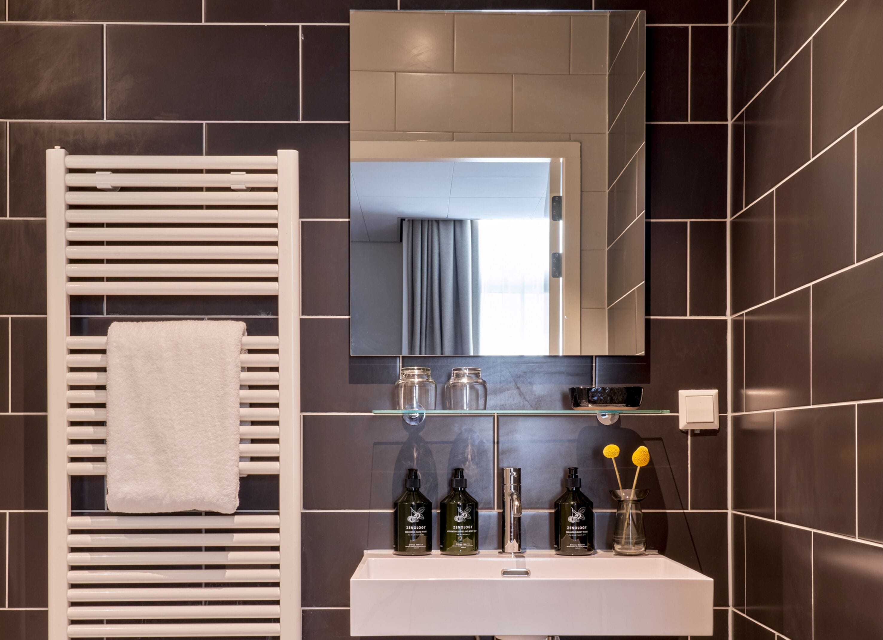 deluxe double room | bathroom | free toiletries, hair dryer, towels