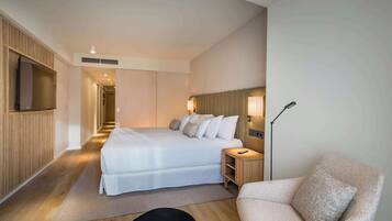 Literie de qualité supérieure, couette en duvet d'oie, minibar