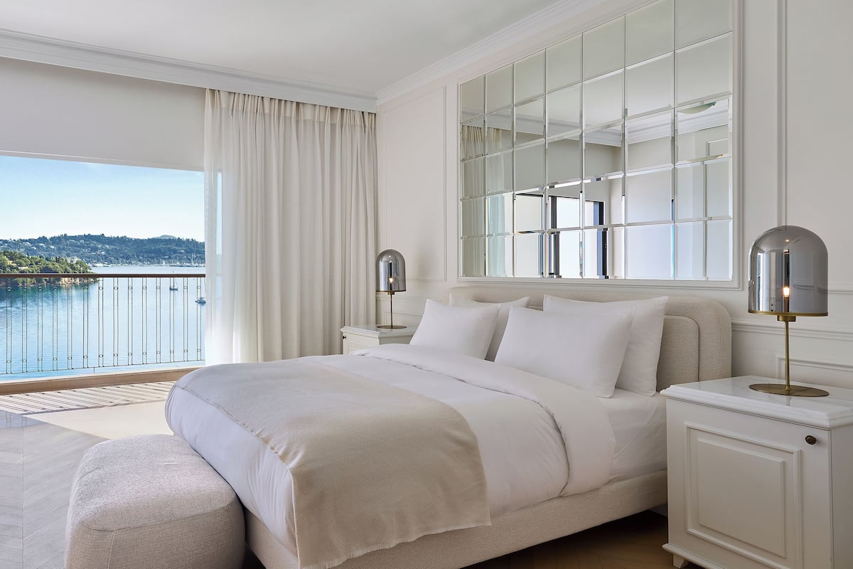 Suite estudio Deluxe, 1 habitación | 2 dormitorios, ropa de cama de alta calidad, minibar y caja fuerte