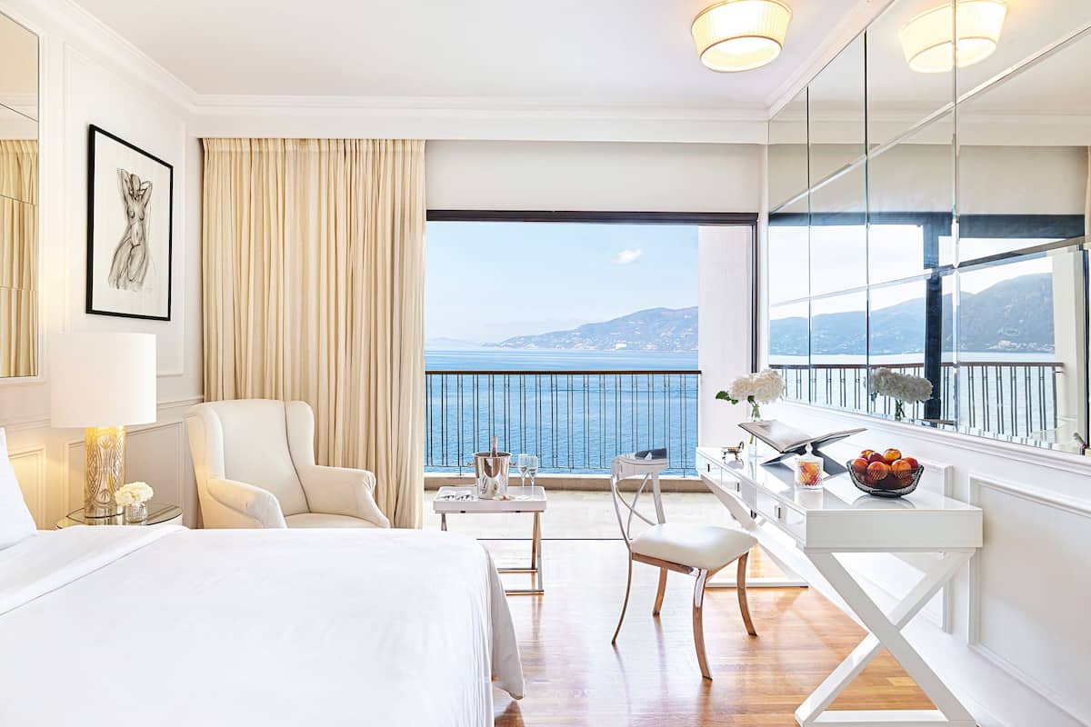 cruise guestroom sea view | 2 bedrooms, premium bedding, minibar, in-room safe