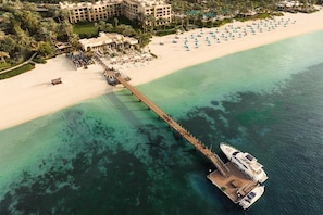 Private beach, beach cabanas, sun loungers, beach umbrellas