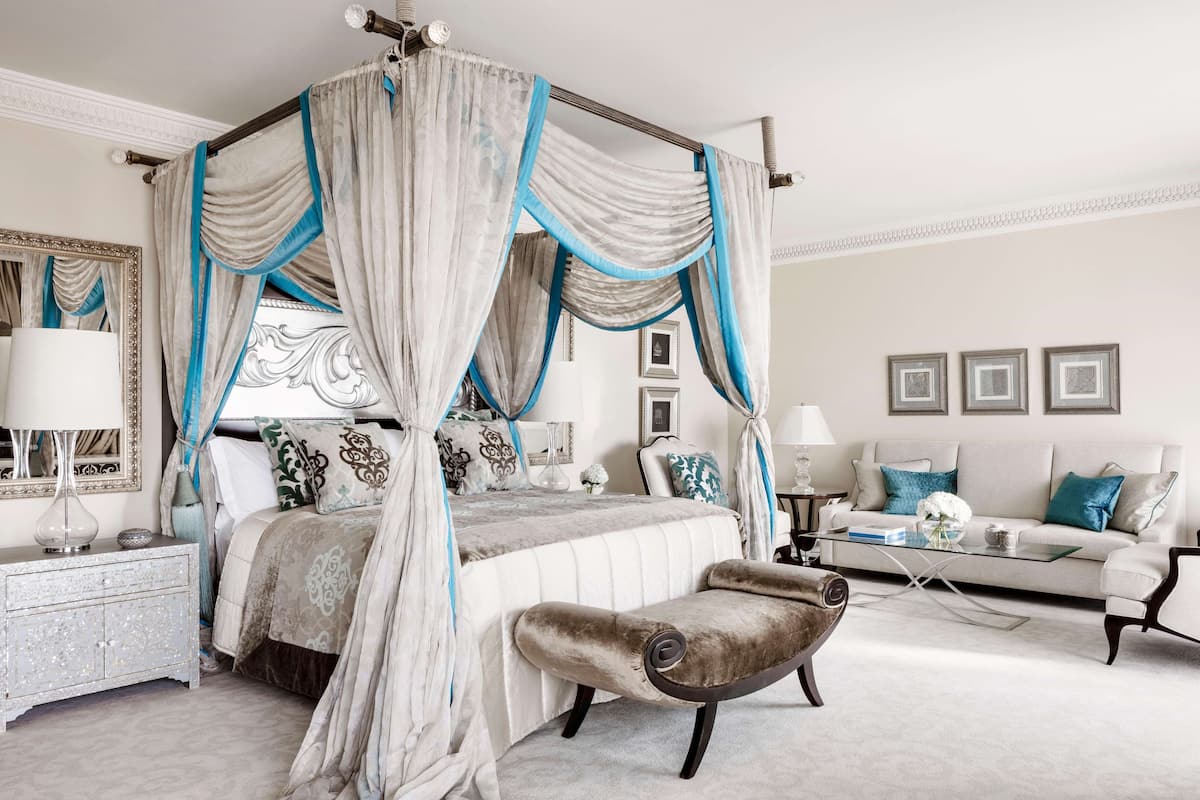Palace Royal Suite - includes Host Service, Afternoon Tea, Evening Drinks, DRIFT Beach Club Access | Frette Italian sheets, premium bedding, down comforters, minibar